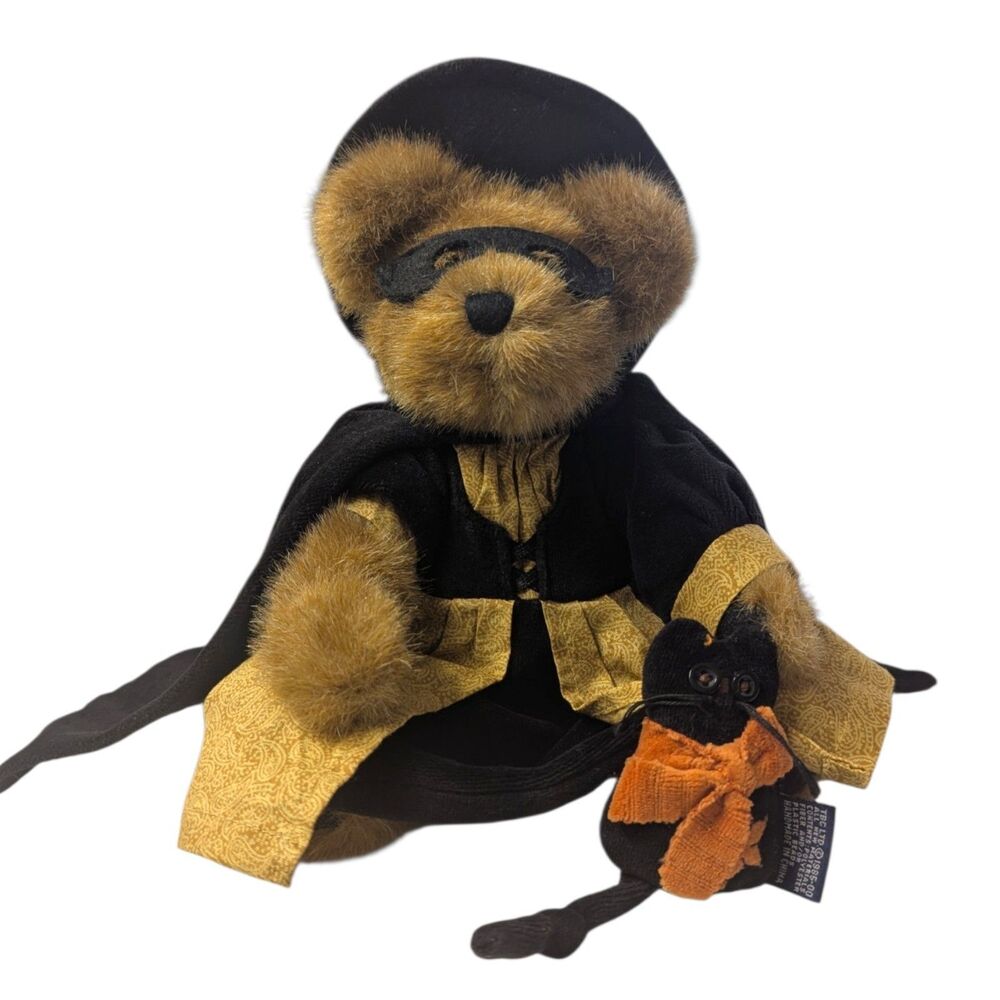 Boyds Bears Halloween Witch Bear Plush w/ Mask 11" TBC Ltd Handmade Collectible